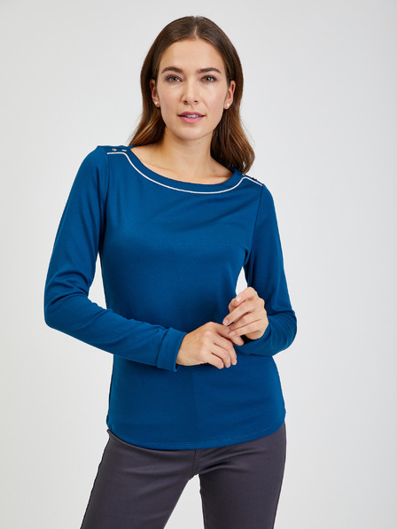 Orsay Dunkelblaues Damen-T-Shirt ORSAY