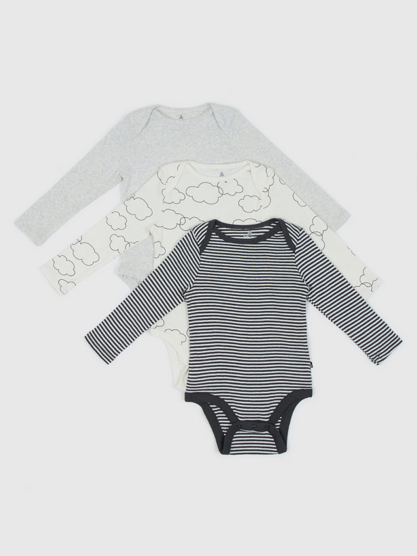 GAP Baby-Body mit langen Ärmeln, 3 Stück GAP