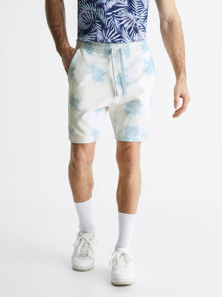 Celio Blaue Batik-Shorts Celio Botache
