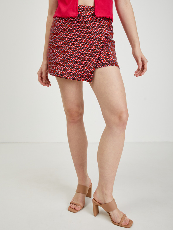 Orsay Roter gemusterter Damenrock/shorts ORSAY