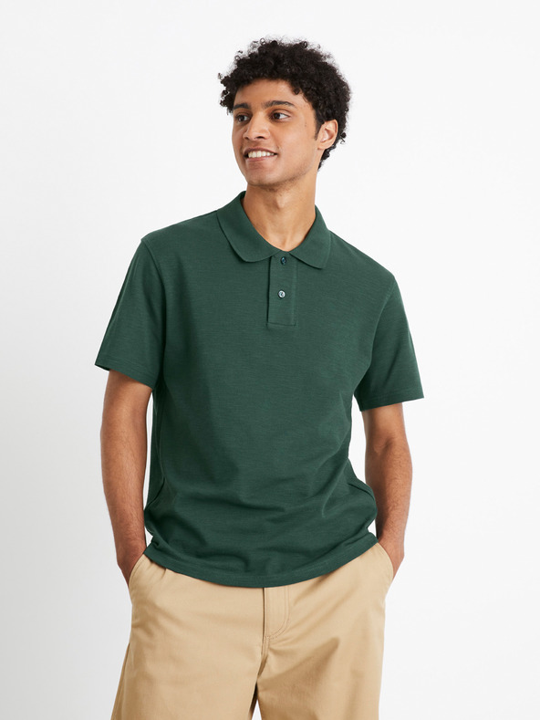 Celio Cesunny Polo T-Shirt Grün