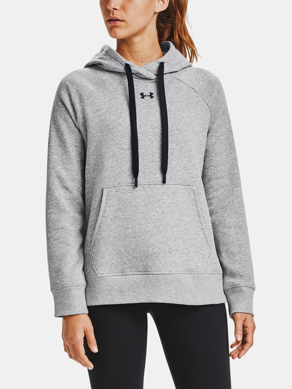 Under Armour Rival Fleece HB Hoodie Sweatshirt Grau