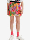 Desigual Desigual Blumen Rosa Mädchenrock mit Blumenmuster