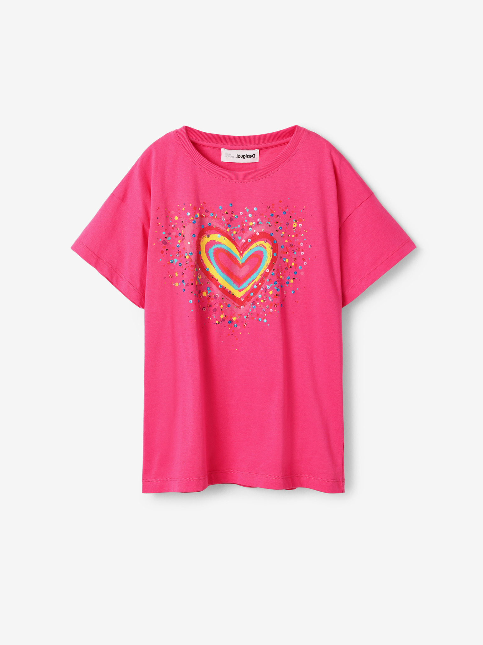 Desigual Heart Kinder T‑Shirt