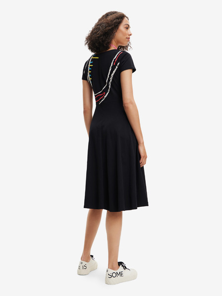 Desigual Schwarzes Desigual Lisa Damenkleid