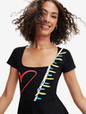 Desigual Schwarzes Desigual Lisa Damenkleid