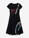 Desigual Schwarzes Desigual Lisa Damenkleid