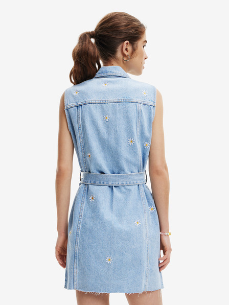 Desigual Hellblaues Desigual Damen Denim Hemdkleid Virginnie