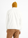Celio Weißer Herren-Fleece-Kapuzenpullover Celio Cepolaire