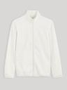 Celio Weißer Herren-Fleece-Kapuzenpullover Celio Cepolaire