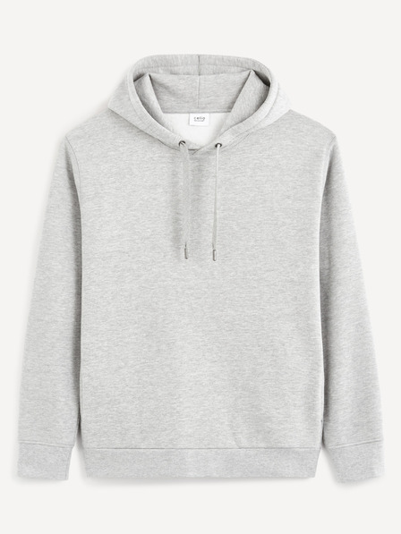 Celio Grauer Herren-Kapuzenpullover Basic Celio