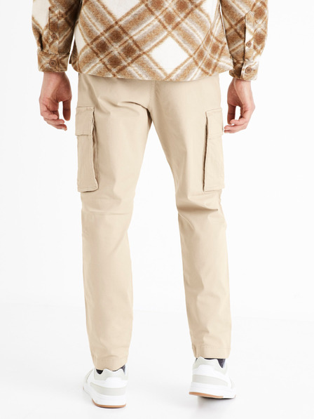 Celio Beigefarbene Herren-Cargo-Hose Celio Dogo