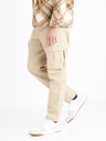 Celio Beigefarbene Herren-Cargo-Hose Celio Dogo