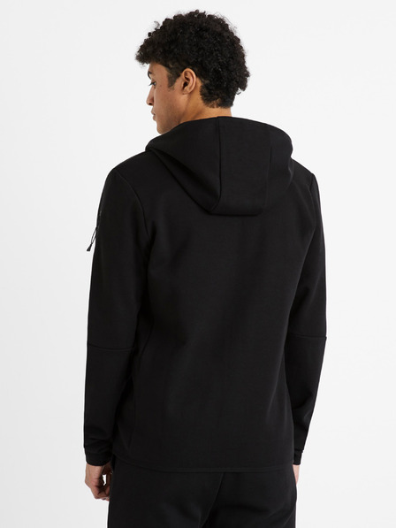 Celio Schwarze Celio Denewyoke Herren-Kapuzenjacke mit Reißverschluss