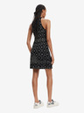 Desigual Desigual El Havre weiß und schwarz gemustertes Damenkleid