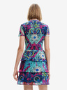 Desigual Blaues gemustertes Damenkleid Desigual Exeter-Lacroix