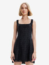 Desigual Schwarzes Desigual Newcastle Damen-Spitzenkleid