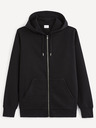 Celio Schwarzer Basic-Kapuzenpullover Celio Vethree