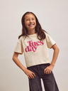 name it Cremefarbenes Mädchen-T-Shirt name it Balone