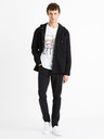 Celio Schwarzes Herren Denim Kapuzenshirt Celio Dadenim
