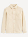 Celio Beigefarbenes Herren-Top-Shirt Celio Dafleece