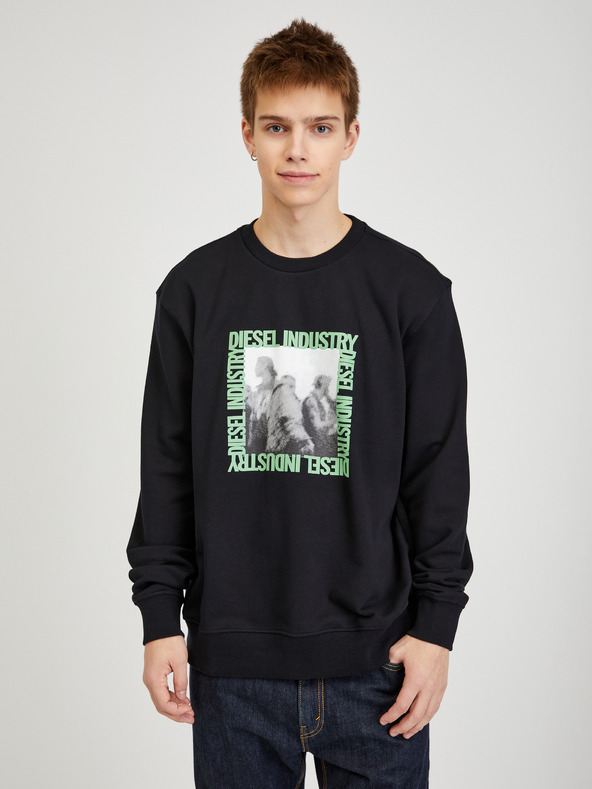 Diesel Diesel Herren Kapuzenpullover schwarz