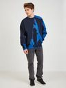 Diesel Dunkelblaues Herren-Batik-Sweatshirt Diesel