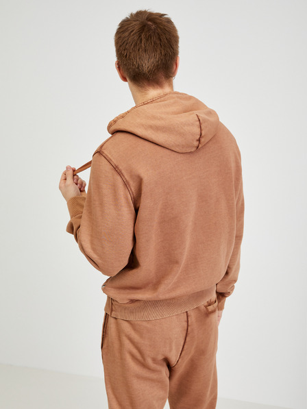 Diesel Brauner Herren-Kapuzenpullover Diesel