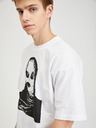 Diesel Weißes Herren-T-Shirt in Übergröße Diesel