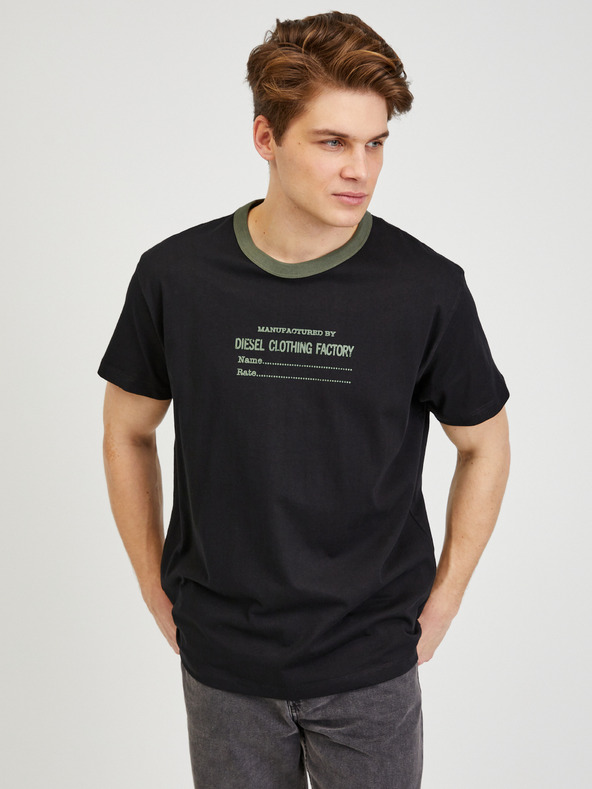 Diesel Schwarzes Herren T-Shirt Diesel