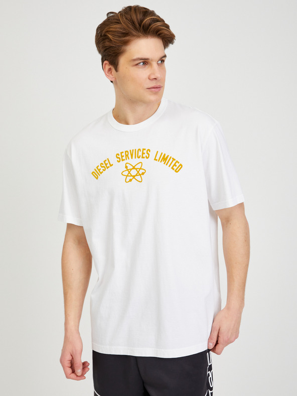 Diesel Weißes Herren-T-Shirt Diesel