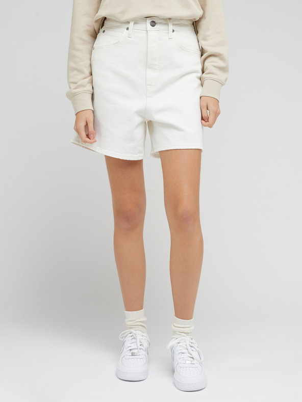 Lee Weiße Damen-Shorts aus Denim Lee