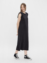 Pieces Schwarzes Damen Basic Maxikleid Pieces Chilli