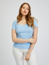 Orsay Hellblaues Basic-T-Shirt ORSAY