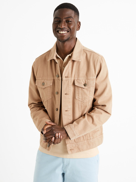 Celio Beige Herren-Jeansjacke Celio Dutrio