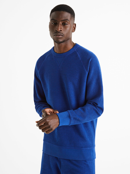Celio Blaues Herren-Sweatshirt Celio Dereverse
