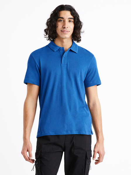 Celio Blaues Herren-Poloshirt Celio Dechris