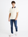 Celio Weißes Herren-Poloshirt Celio Derwin