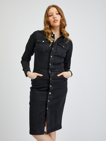 Orsay Schwarzes Damen-Denim-Kleid ORSAY
