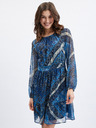 Orsay Dunkelblaues gemustertes Damenkleid ORSAY