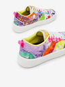Desigual Weiß Desigual Damen gemusterte Turnschuhe Fancy Tie Dye