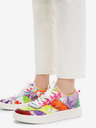 Desigual Weiß Desigual Damen gemusterte Turnschuhe Fancy Tie Dye