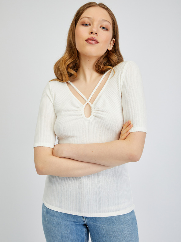 Orsay Weißes Damen T-Shirt ORSAY