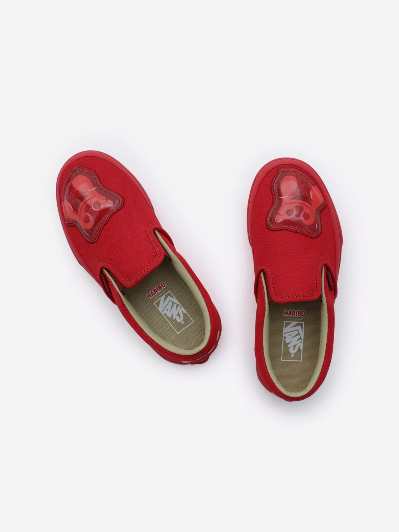 All red vans slip on online