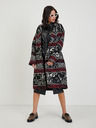 Orsay Schwarzes Damen Midikleid Kunstleder ORSAY