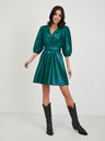 Orsay Grünes Damen Kunstlederkleid ORSAY