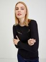 Orsay Schwarzes Damen T-Shirt mit Spitze ORSAY