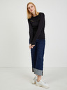 Orsay Schwarzes Damen T-Shirt mit Spitze ORSAY