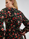 Orsay Rot-schwarzes Damen-Blumenkleid ORSAY