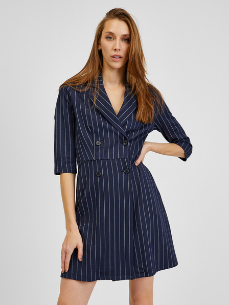 Orsay Dunkelblau gestreiftes Damenkleid ORSAY
